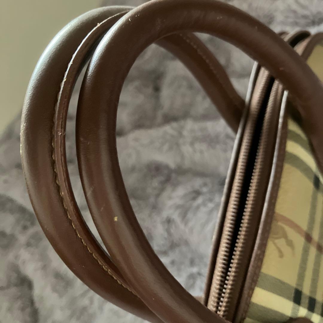 【BURBERRY バーバリー】チェック柄 ハンドバッグ トート ヴィンテージ