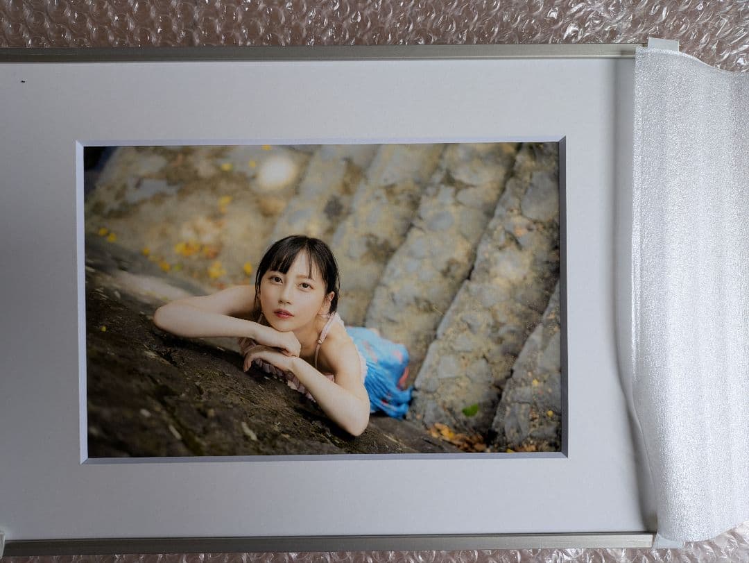 七沢みあ写真展 Sサイズ写真3点 裏面直筆サイン入