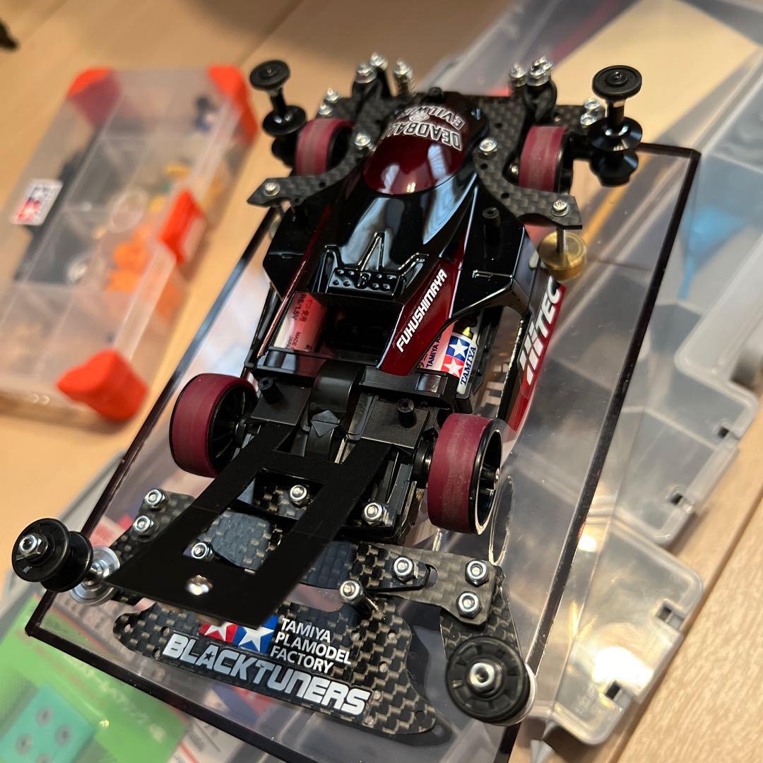 ミニ四駆MSスギヤマ式フレキ橋渡し鳥居残し2軸スラダン1軸アンカー