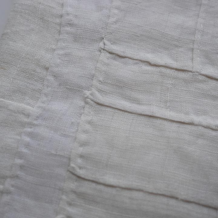 韓国 ポジャギ 手縫い 正方形 棒通しあり 100×100cm モシ 麻