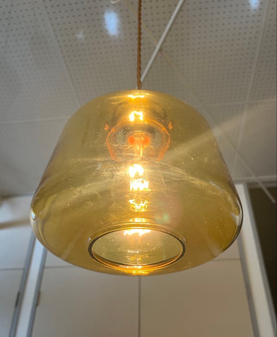 unico ウニコ アプロス ペンダントランプ アンバーガラス ヴィンテージ