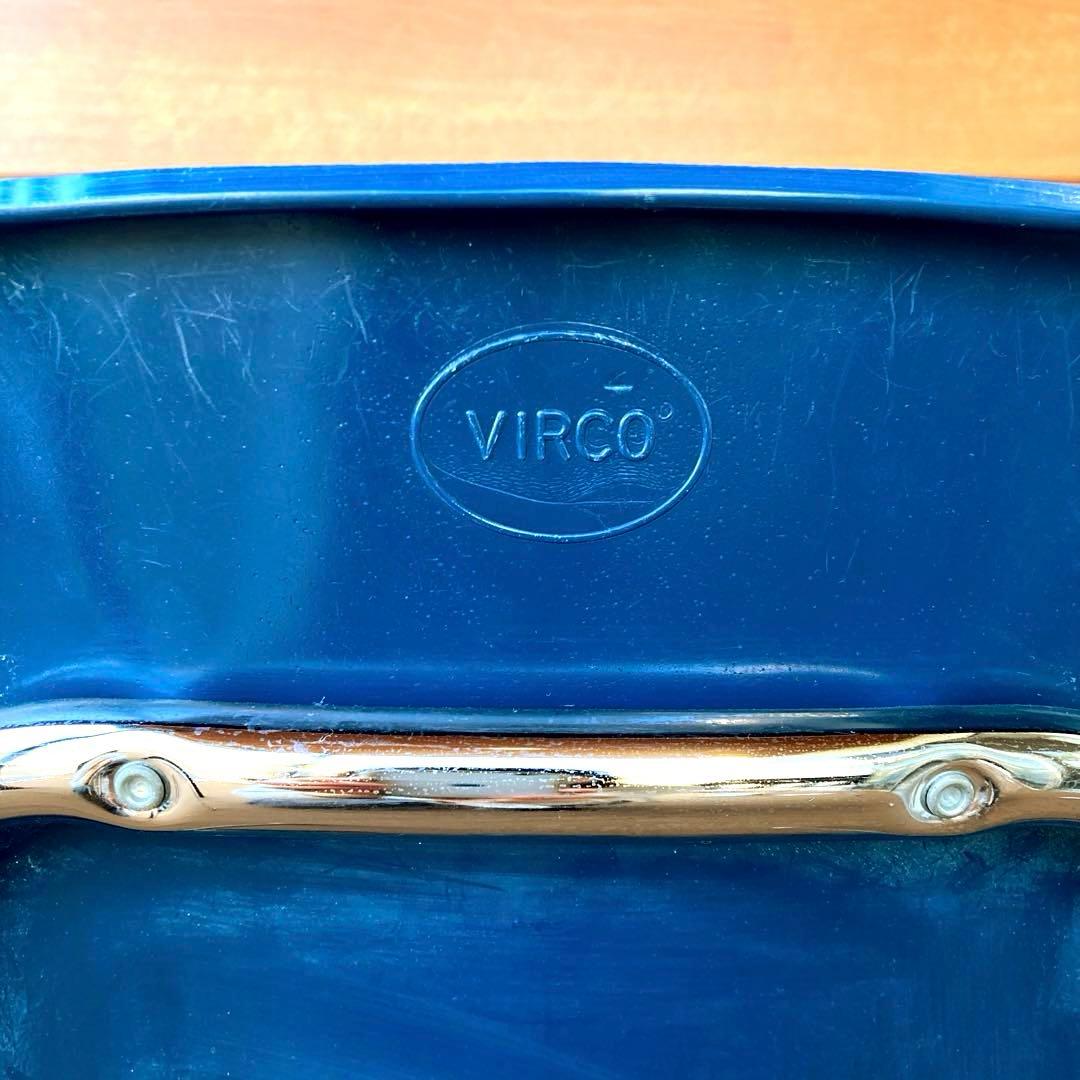 【Tks】①VIRCO社製 スタッキングチェア 4脚セット