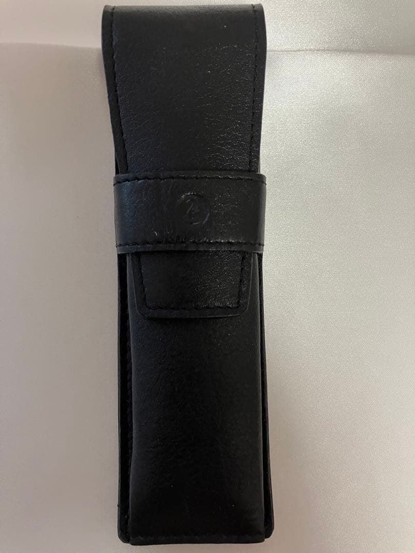 仙台 大橋堂 万年筆 14K 2本セット 黒 金色リング 木製箱