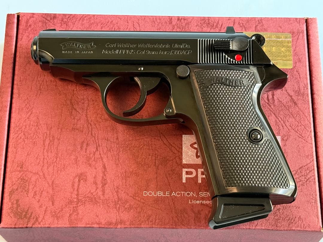 マルゼン製ワルサーニューPPK/Sブラックメタルモデル（ガスブローバック）