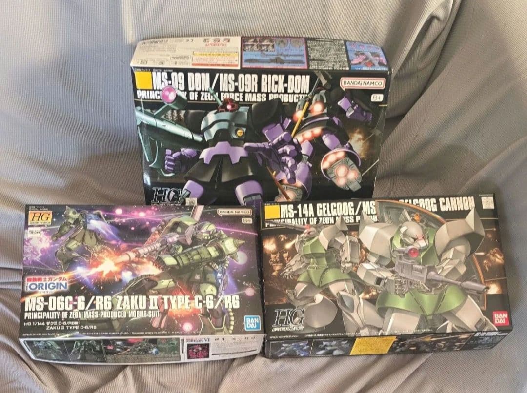 HGドム/リックドム&ザクIIC-6/R6&量産型ゲルググ/ゲルググキャノン HGUC MS-14C / MS-14ゲルググキャノン／量産型ゲルググ 完成報告