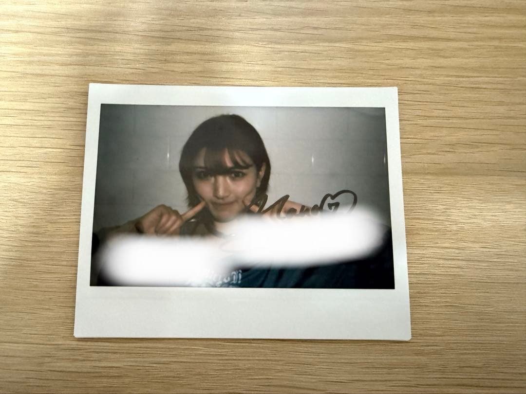 岡田奈々　ワイドチェキ　直筆サイン　コメント入り AKB48岡田奈々チェキ