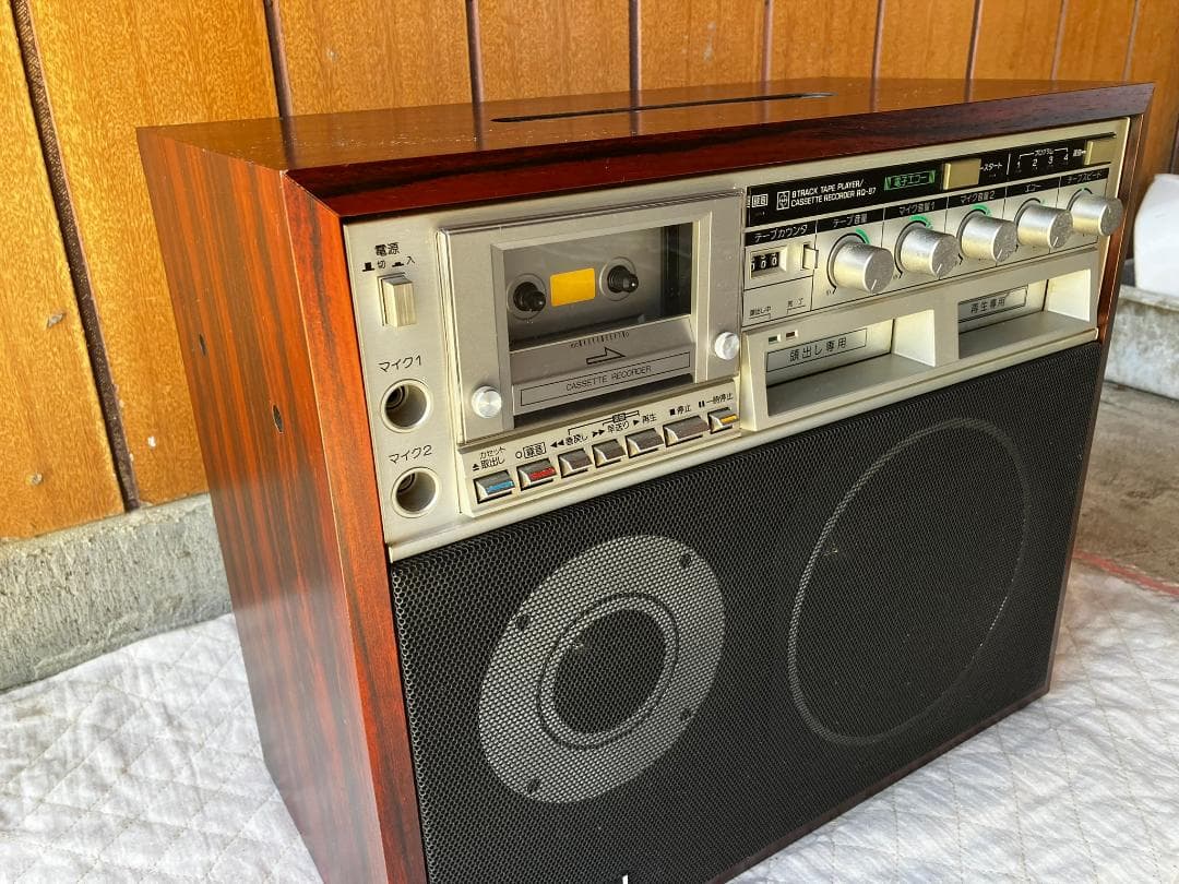 レトロ品 National 8トラックカセットプレイヤー カラオケ RQ-87