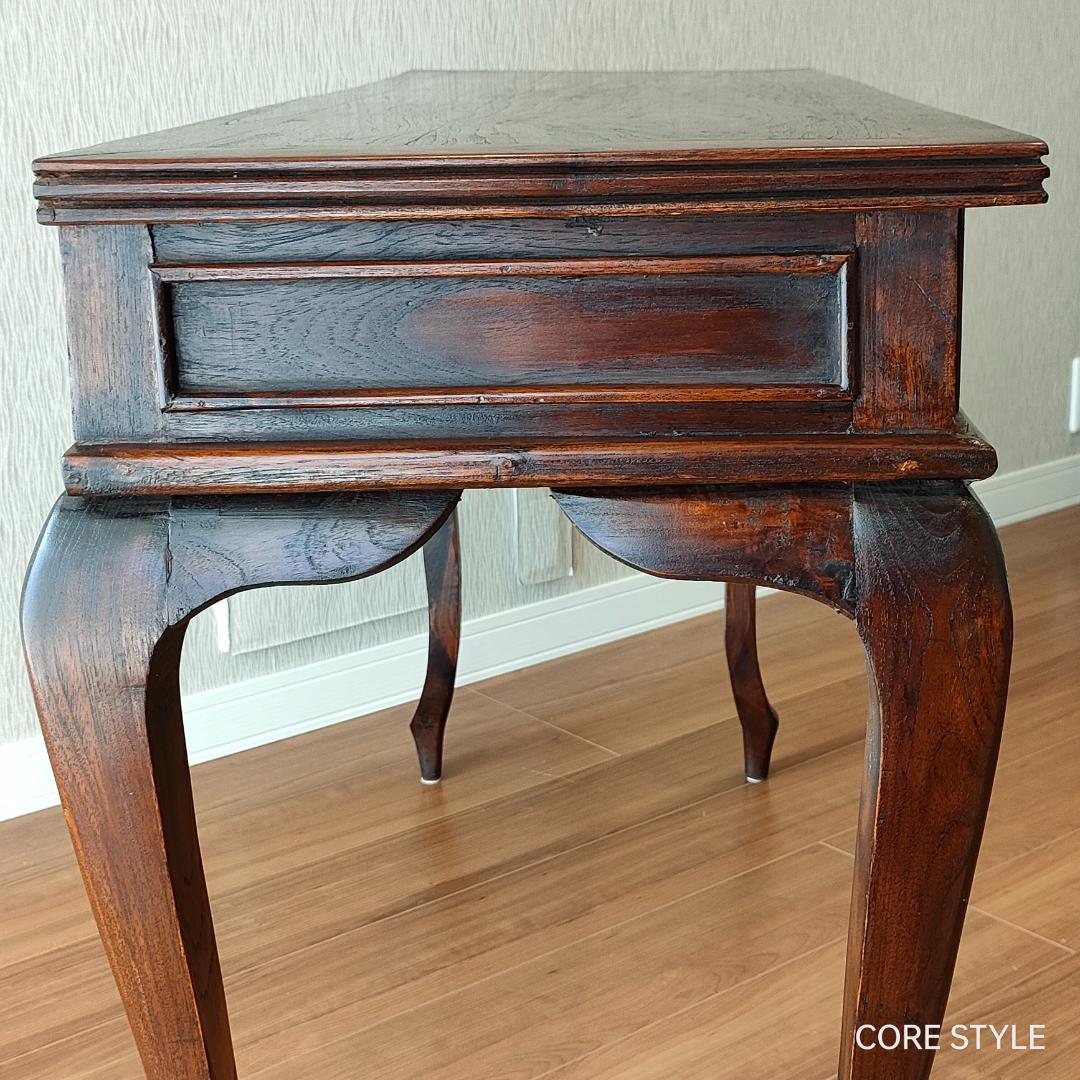 アンティーク猫脚スクエアテーブルコンソールA86