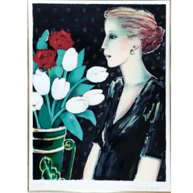 ☆カシニョール☆「チューリップとプロフィール」MO判　54/200