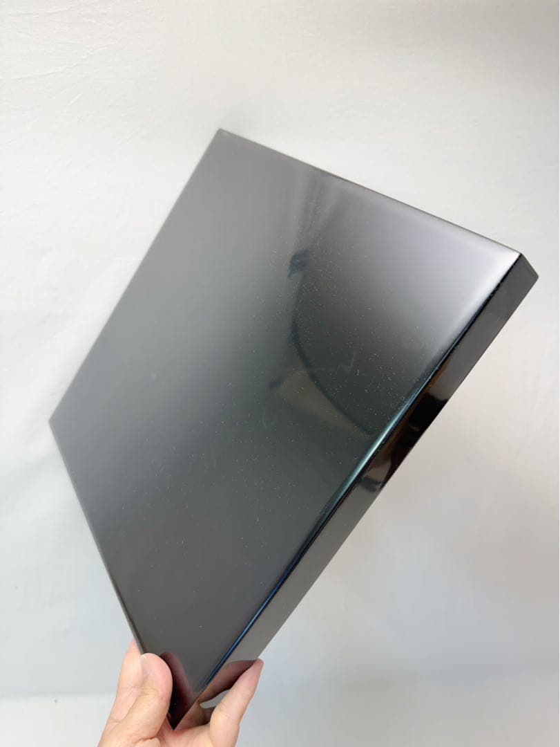 未使用 懐石道具 塗師 桂寬作 木製黒真塗 懐石膳 5客揃 会席膳 四方膳 共箱