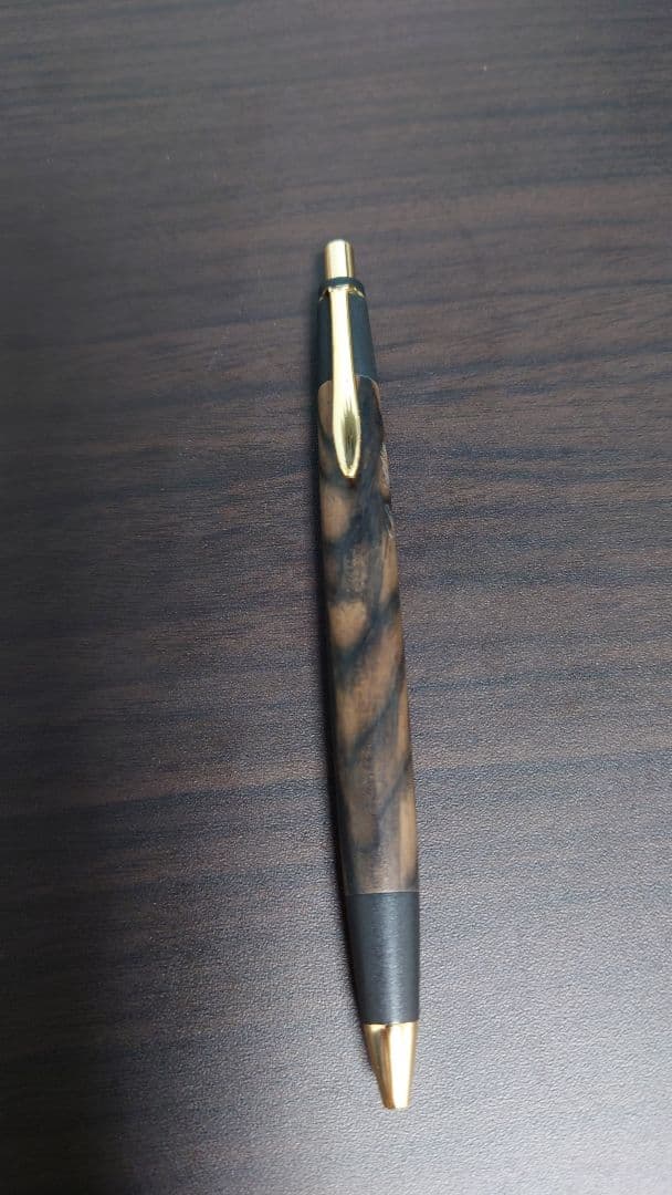 野原工芸 超特上黒柿孔雀杢 シャープペンシル