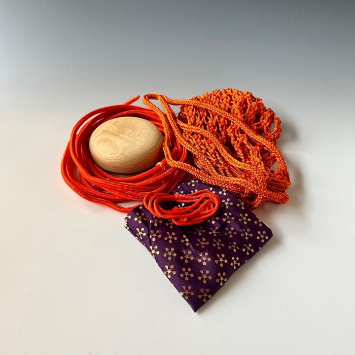 飾壷 かざり壷 天目釉 万代草山 共箱 網 三本組紐 口覆い