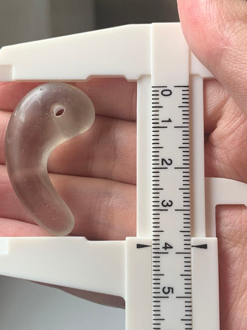 古墳期 出土 本水晶勾玉 水晶 縄文時代 弥生 石器 土器 翡翠勾玉 根付 勾玉