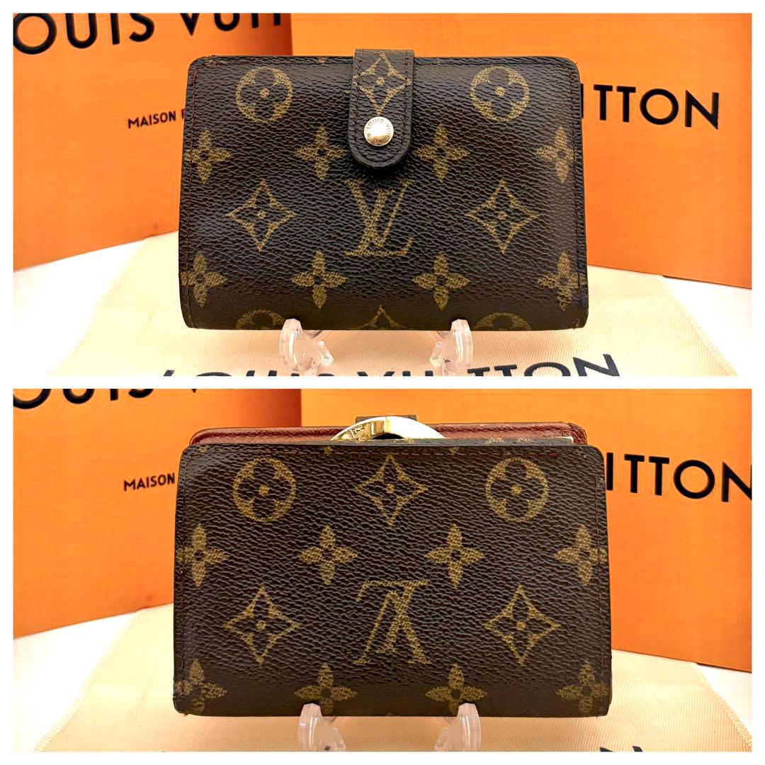 ルイヴィトン モノグラム ポルトフォイユ ヴィエノワ がま口 財布 美品