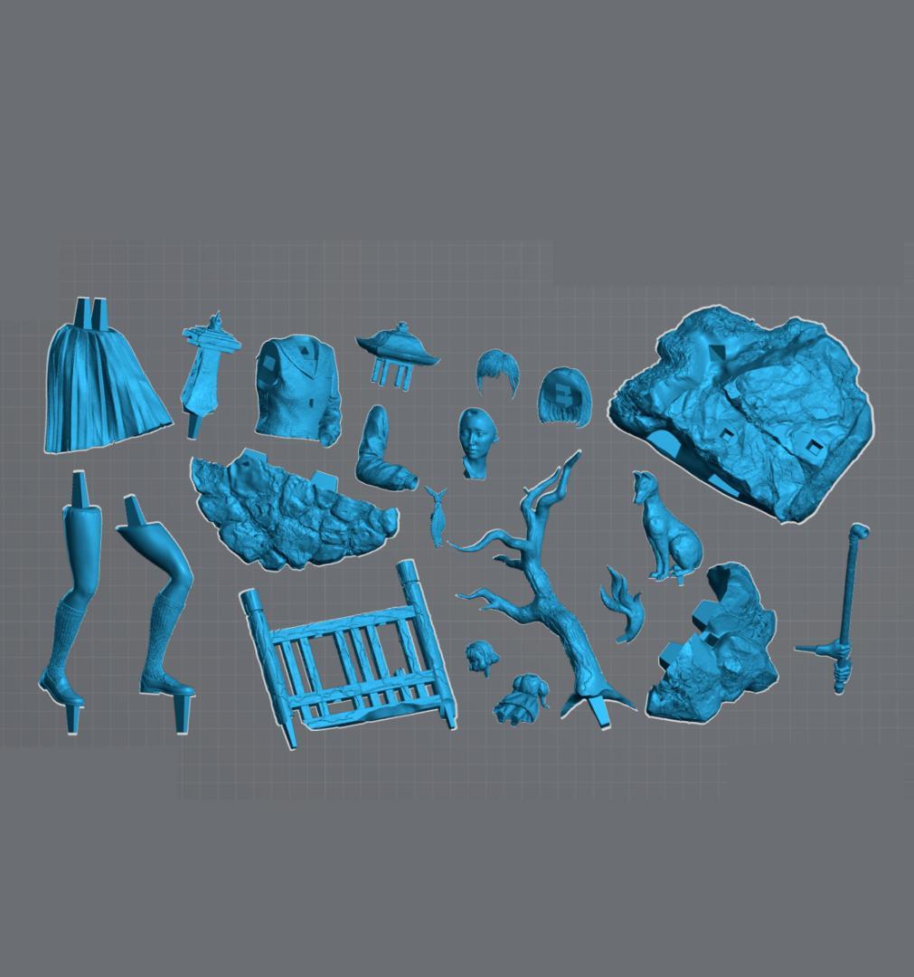 1/7　未塗装 未組立　フィギュア　ガレージキット　サイレントヒルf 深水雛子