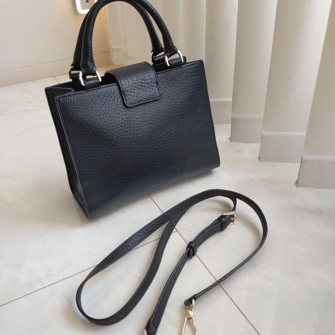 furlaフルラ フロー ショルダーバッグ 2way ブラック レザー