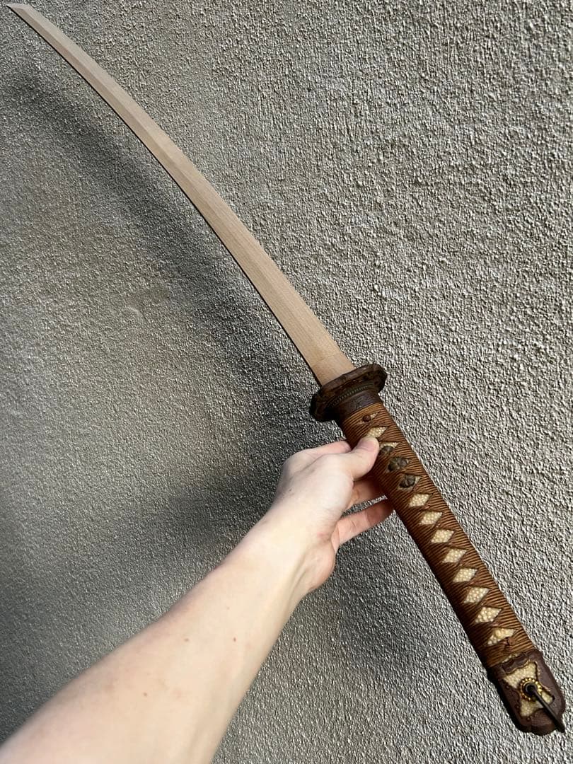 軍刀　鉄鞘　竹光　拵え　日本刀　模造刀　日本軍　　指揮刀 全長100.5cm