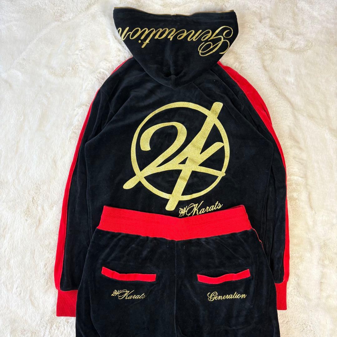 EXILE エグザイル 24karats M セットアップ ジャージ ベロア 黒 - メルカリ