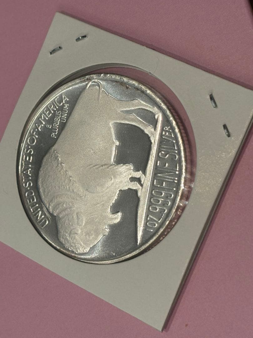 純銀メダル　1オンス　アメリカ　バッファロー・インディアン