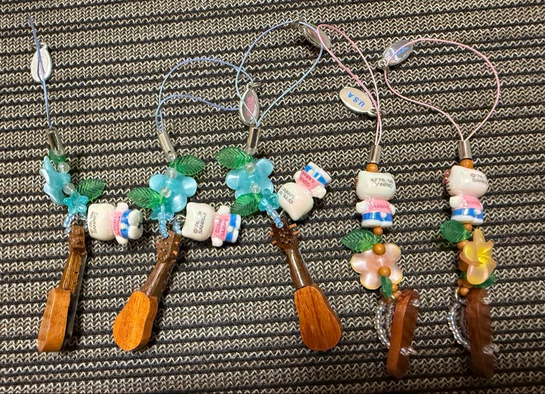 レアご当地　限定 白キテイkitty 根付けストラップ ABCstore 5点