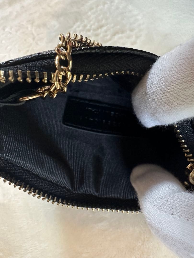 【SAINT LAURENT】モノグラム・サンローラン キーポーチ ブラック