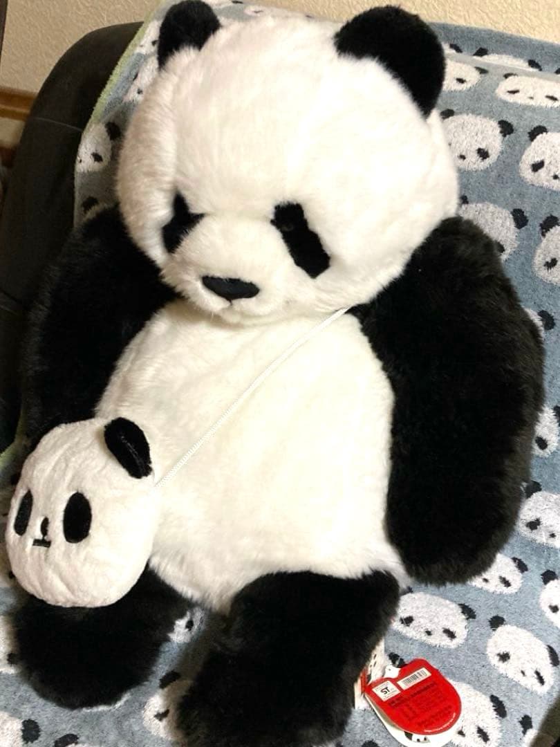 上野動物園パンダ 抱っこシャンぬいぐるみ (ポシェット付)