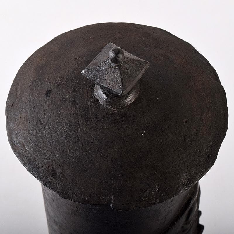 仏教美術　古銅　佛経筒　時代箱　M　R8290