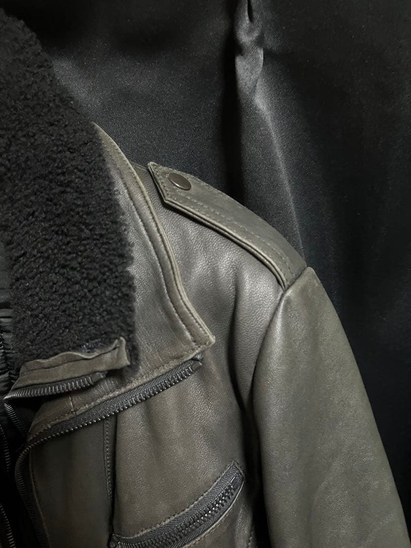 SHELLAC シェラック ムートンボアレザーライダース送料無料！おまけ