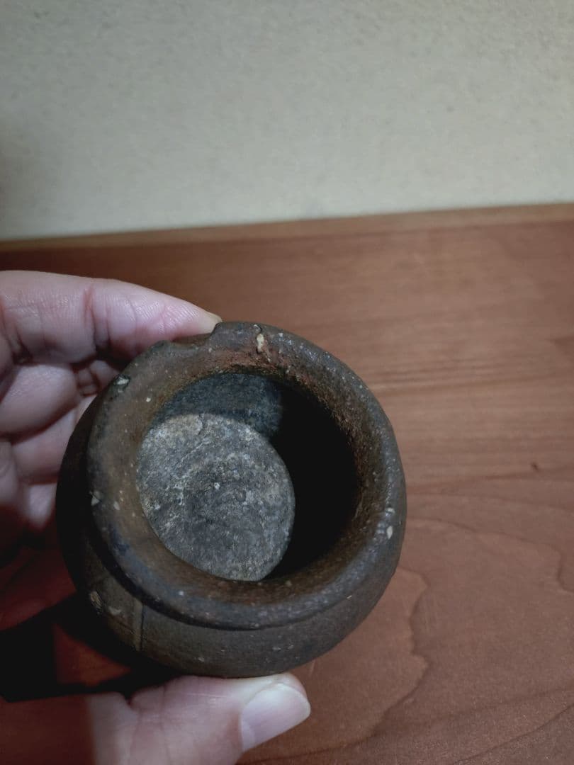 室町古備前 小壺 見立て 盃 美術品・アンティーク・コレクション