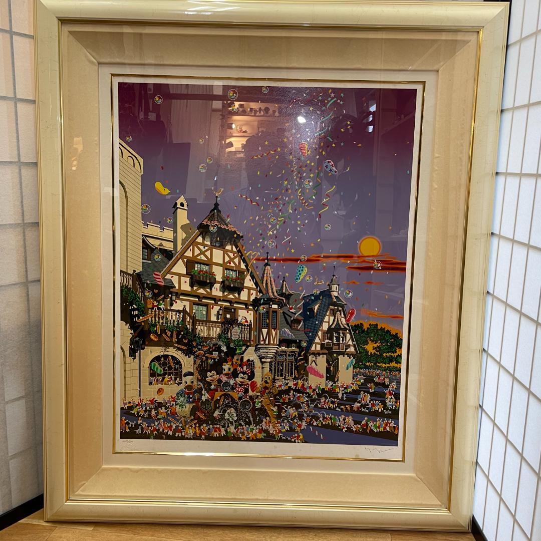 ヒロ・ヤマガタ シルクスクリーン 『ミッキー&ミニー イン