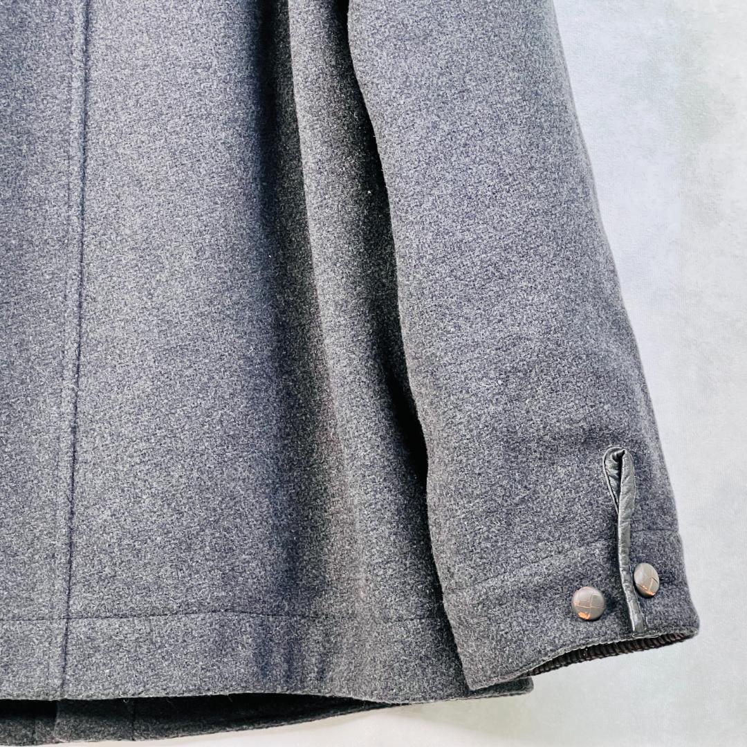 【パパス】ハンティングジャケット 中綿ライナー リバー コーディロイ 異素材 L