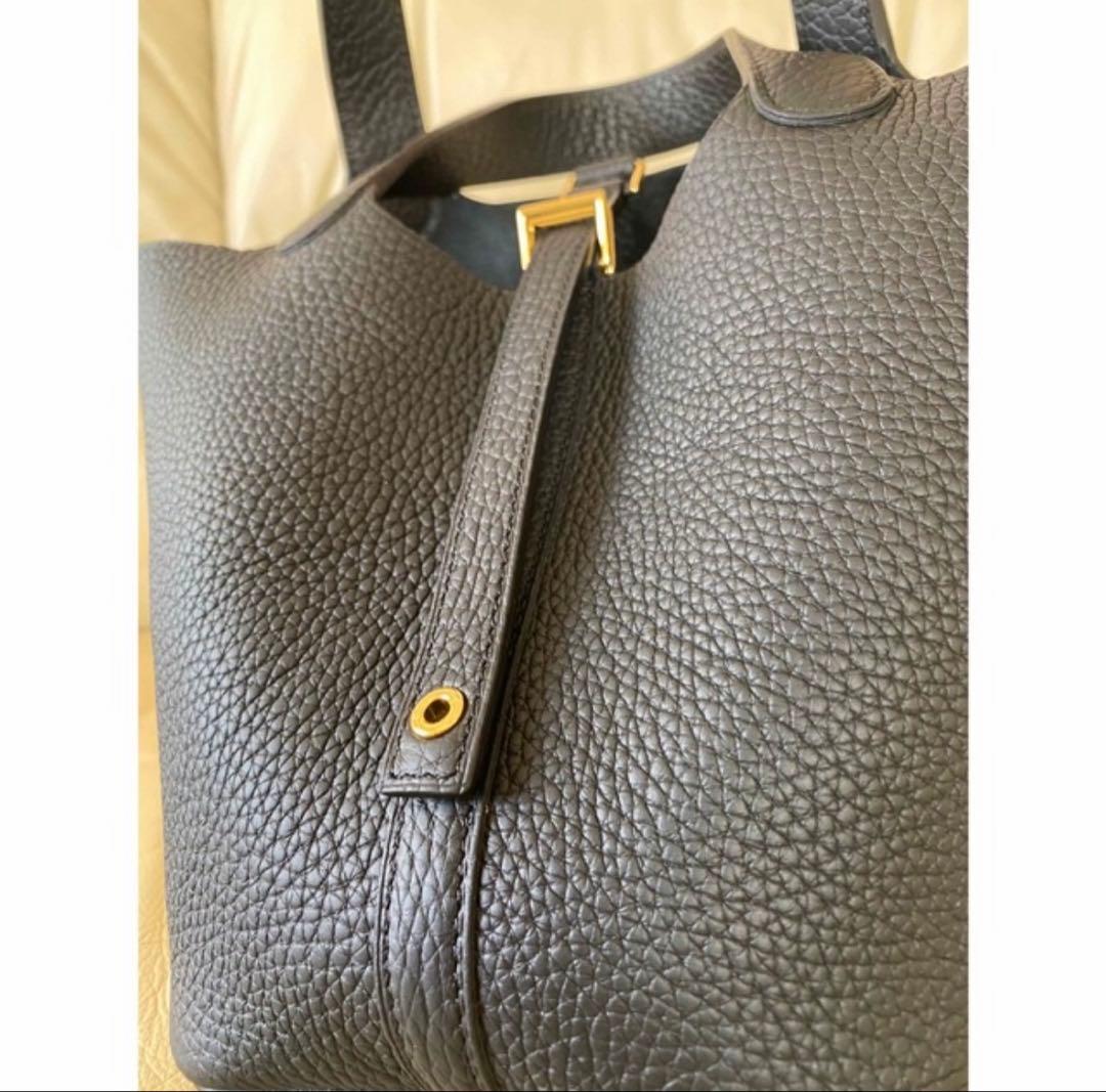 オーダーバッグ　大人気のブラック　ゴールド金具　フランス産トリヨン