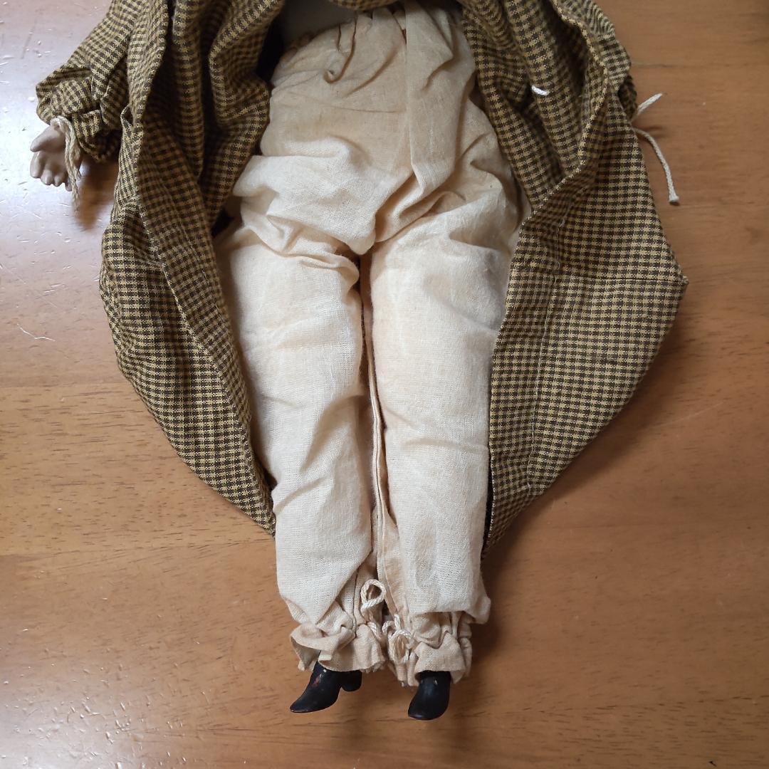 アンティークドール レア 人形1体 茶色 リプロダクション 人形 海外