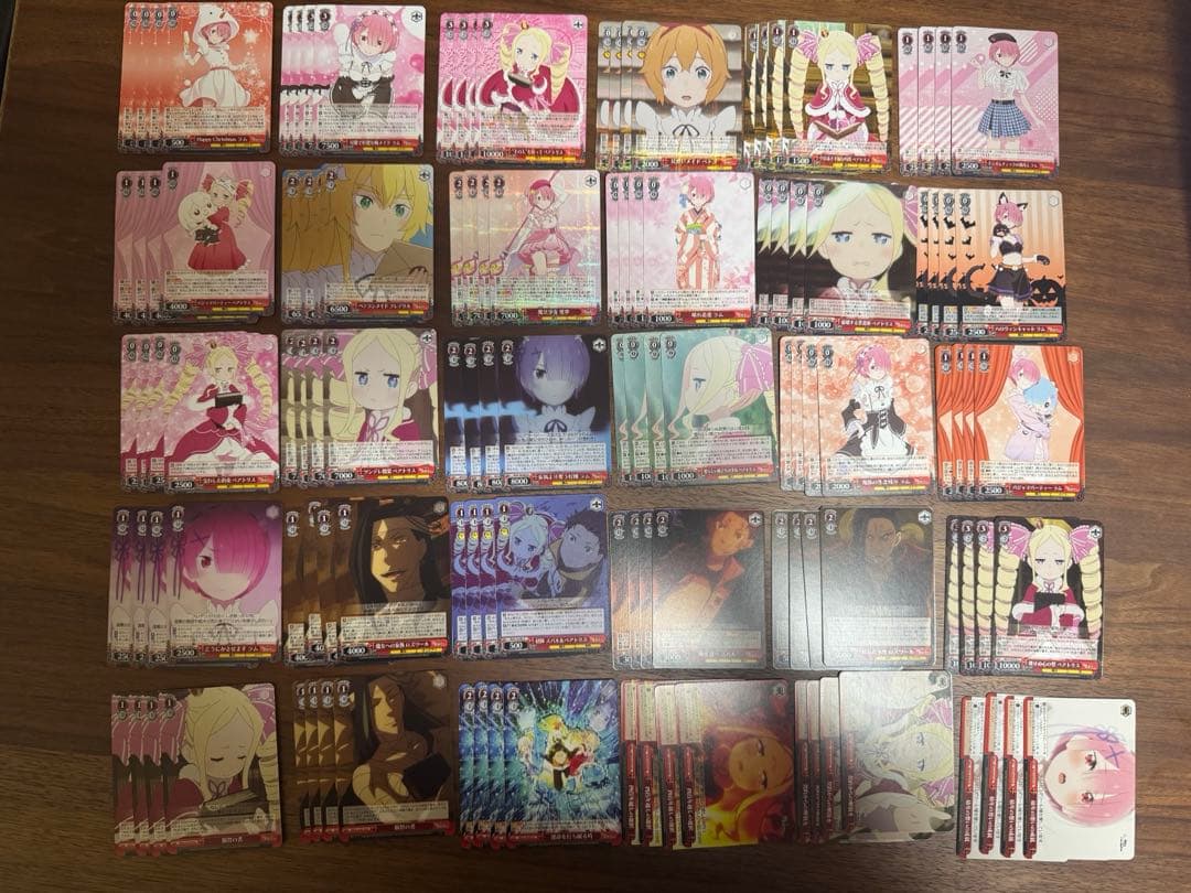 ヴァイス WS リゼロ 新弾 4コン + 旧弾 デッキ パーツ