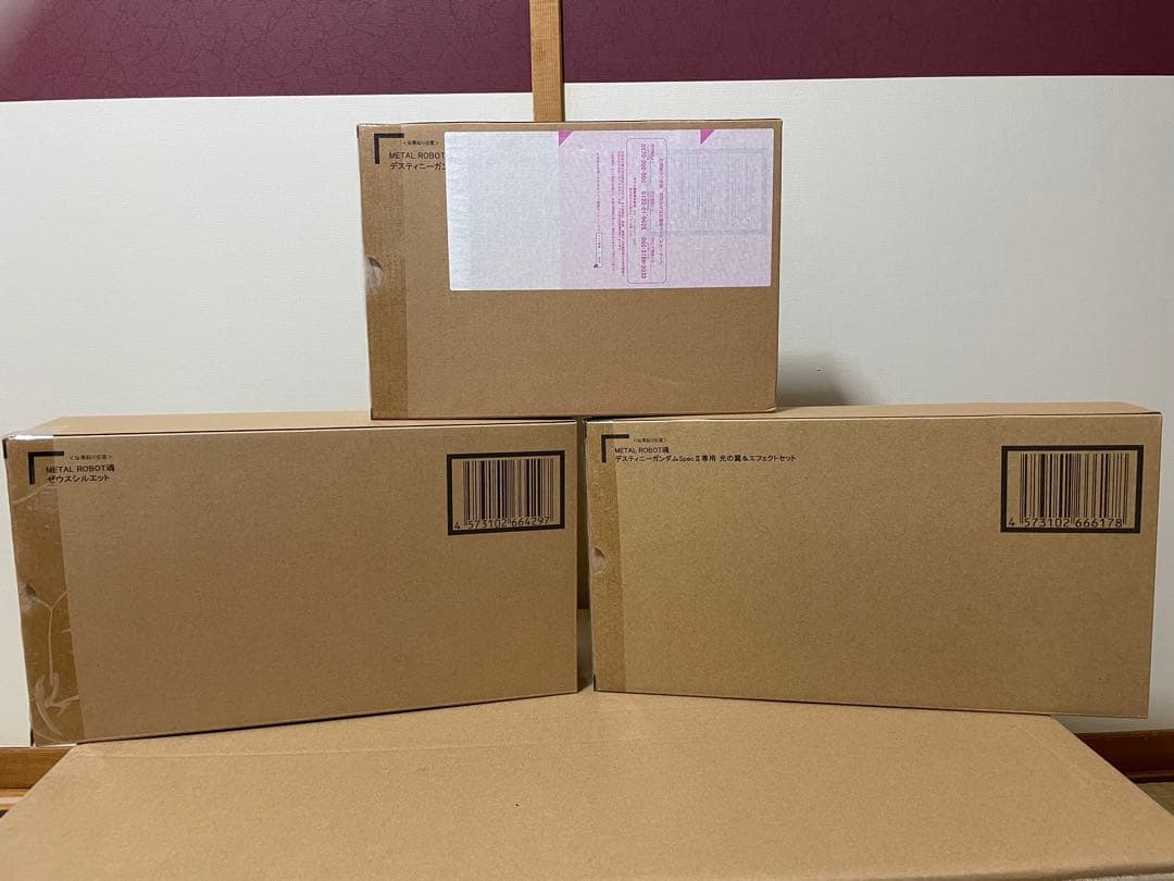 メタルロボット魂〜デスティニーガンダムSPEC2、ゼウスシルエット、光の翼〜3点