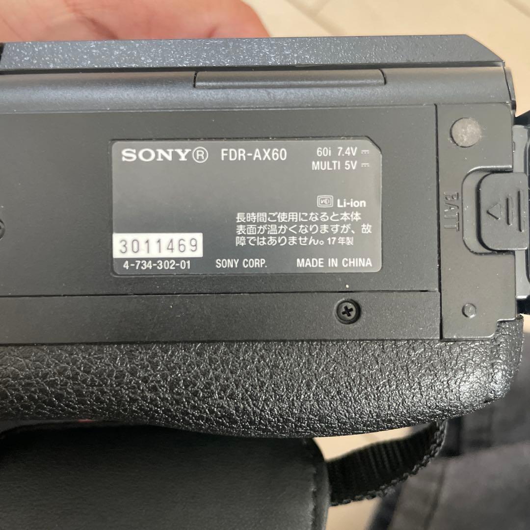 SONY FDR-AX60 4Kビデオカメラ 本体