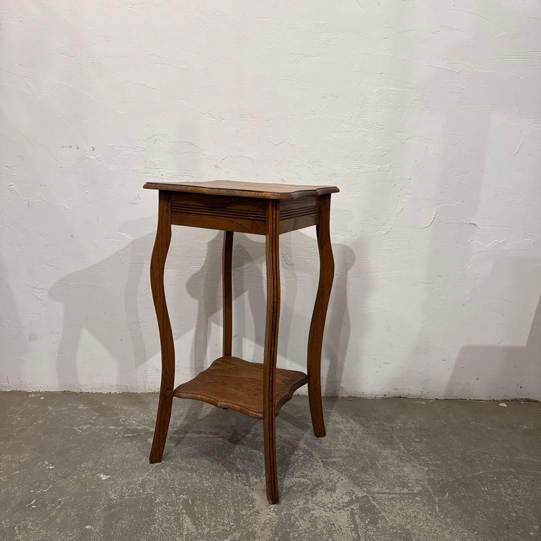 年末年始saleヴィンテージ 木製サイドテーブル 2段