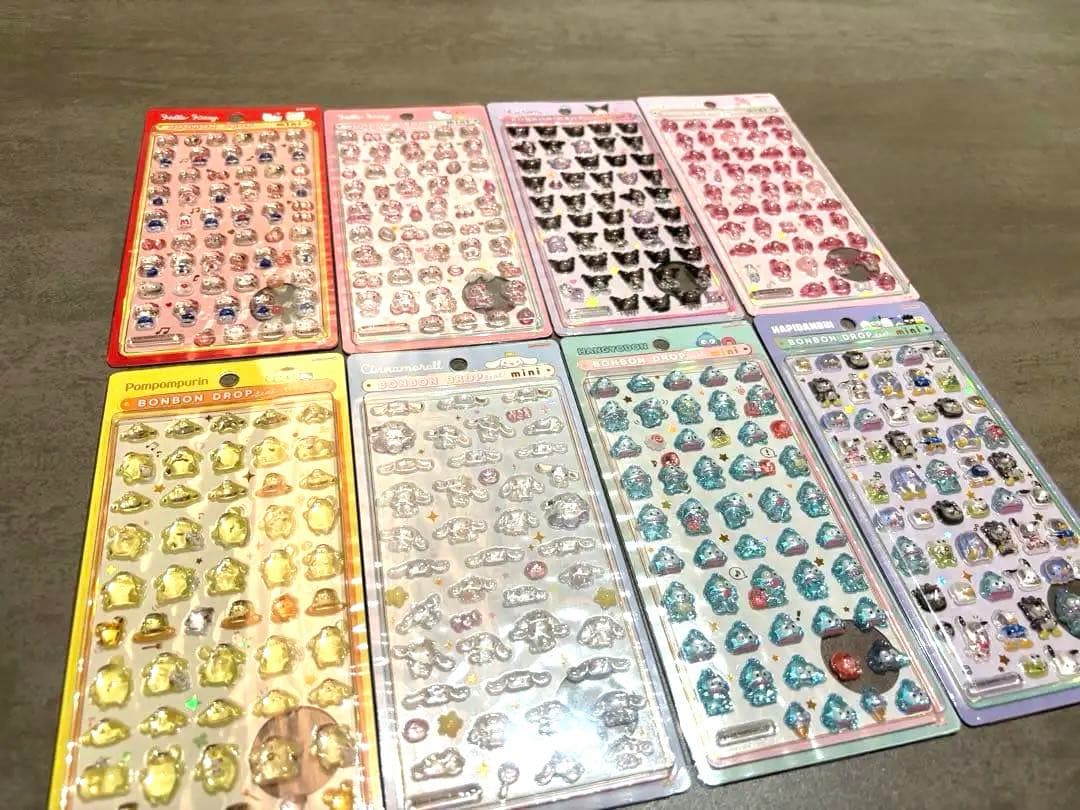 正規品　ボンボンドロップシール　サンリオ　ミニ　コンプリート　全種