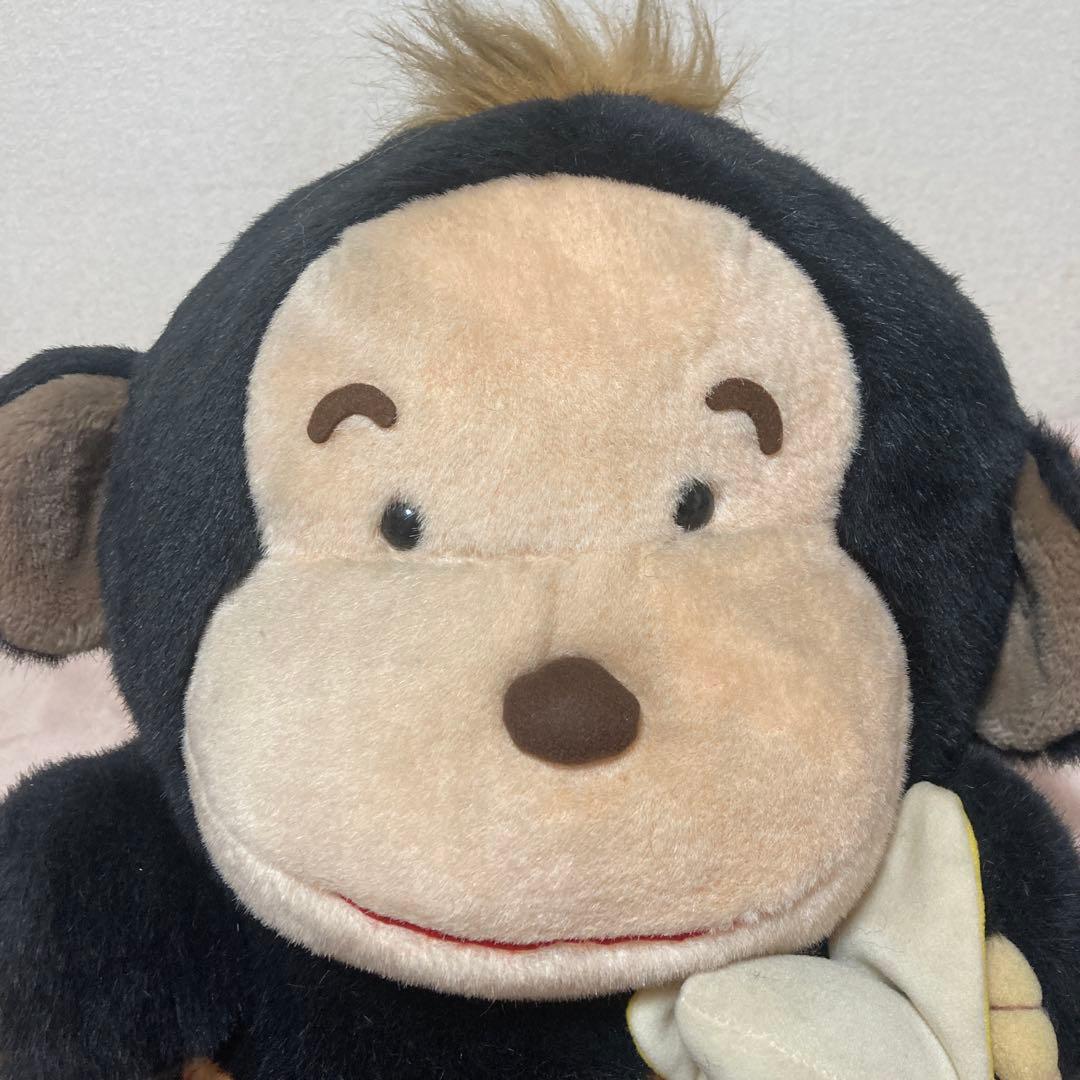 昭和レトロ　Kitten&Kid 猿　ぬいぐるみ　中古品 高さ約45cm 中古