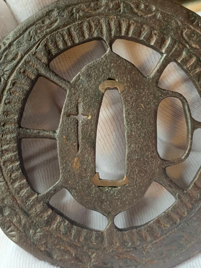 隠れキリシタン 鍔 日本刀 鐔 隠れ切支丹 潜伏 十字架 無銘 江戸時代