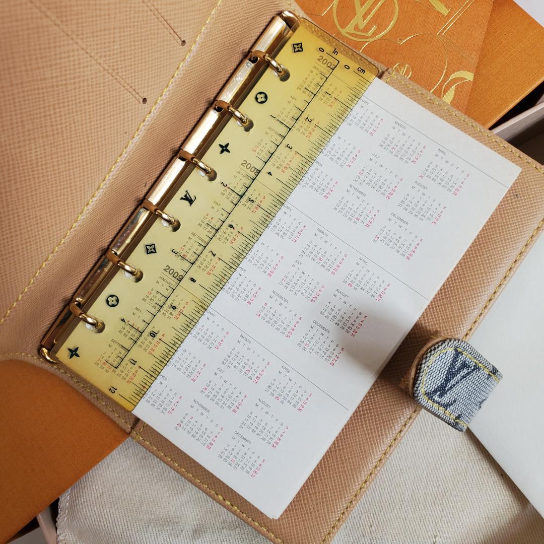 美品 ルイヴィトン アジェンダ PM 手帳カバー モノグラムミニ 付属品付き