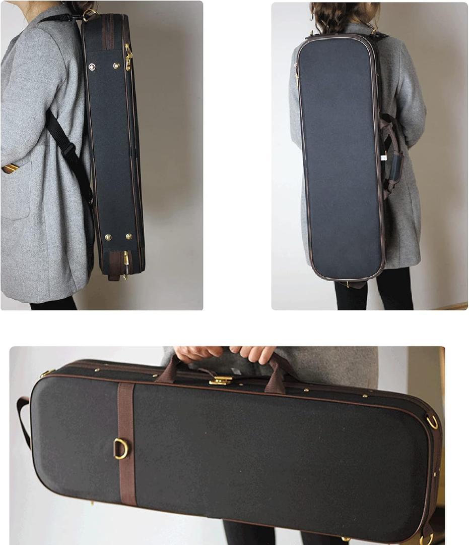 4/4 バイオリンケース 湿度計付きブランケット1 ストラップ2