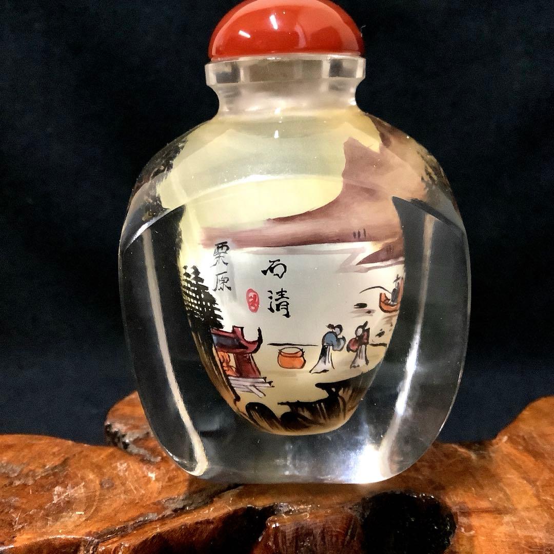 美品】 『内絵 鼻煙壺(びえんこ) 山水図文様』 - メルカリ