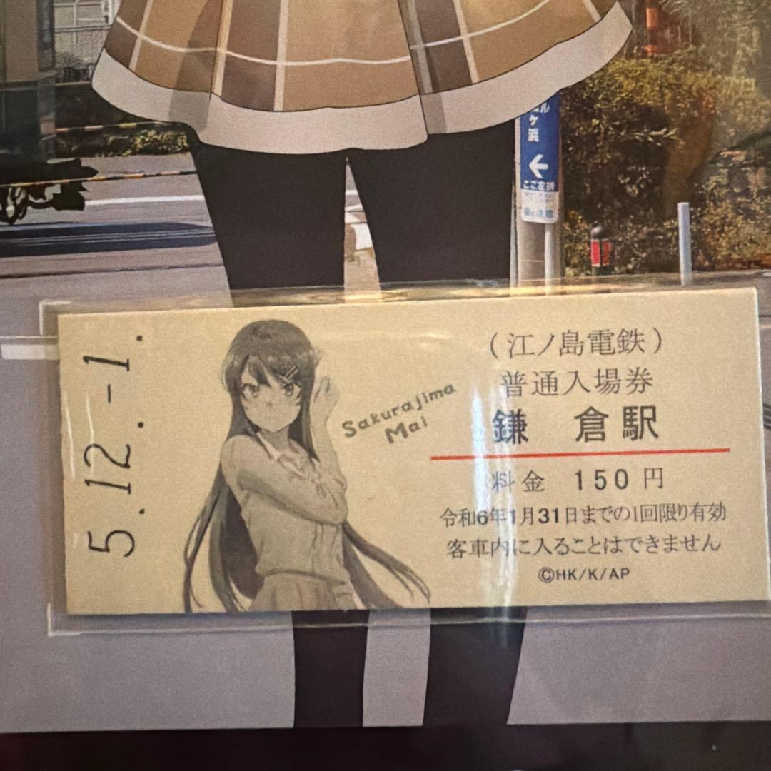 青ブタ 江ノ電 入場券 - メルカリ