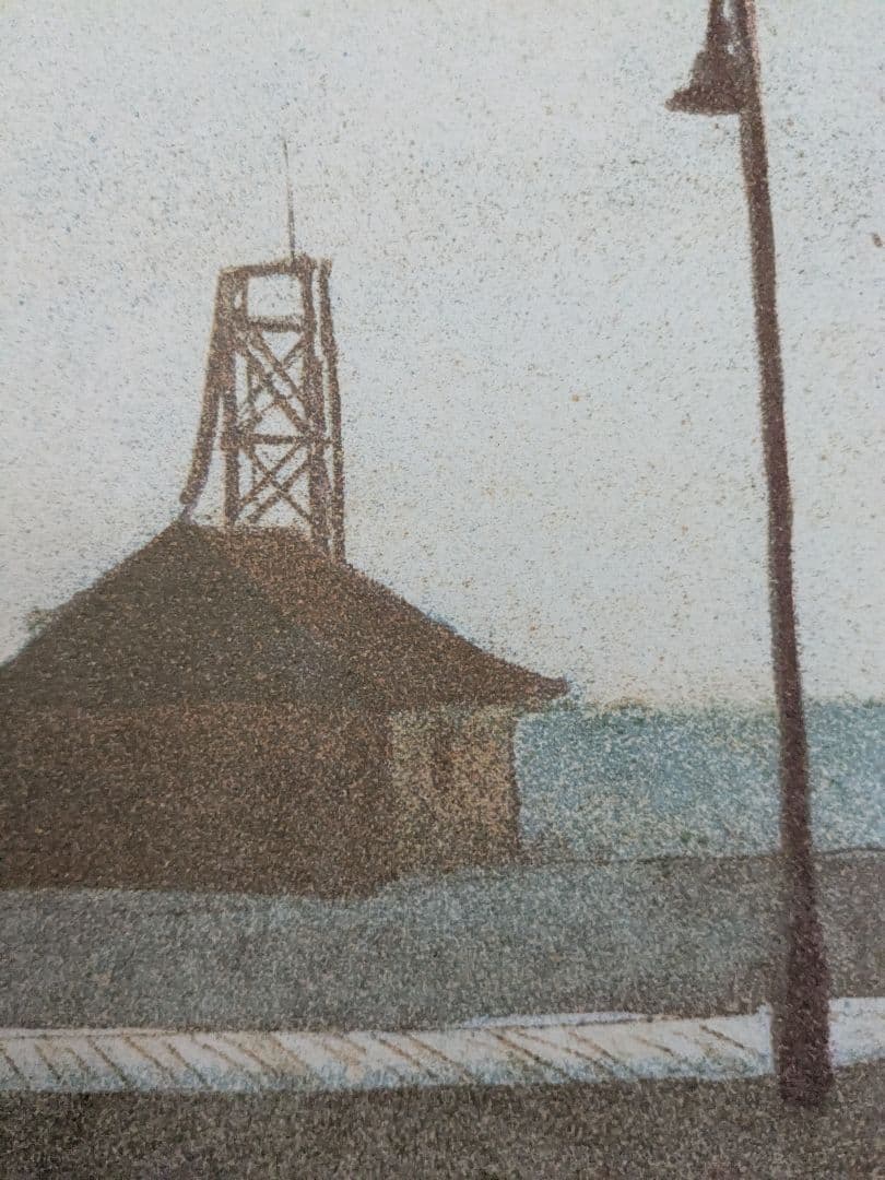 アート353 「浜辺(サンフランシスコ)」 チェコのリトグラフ(石版画)