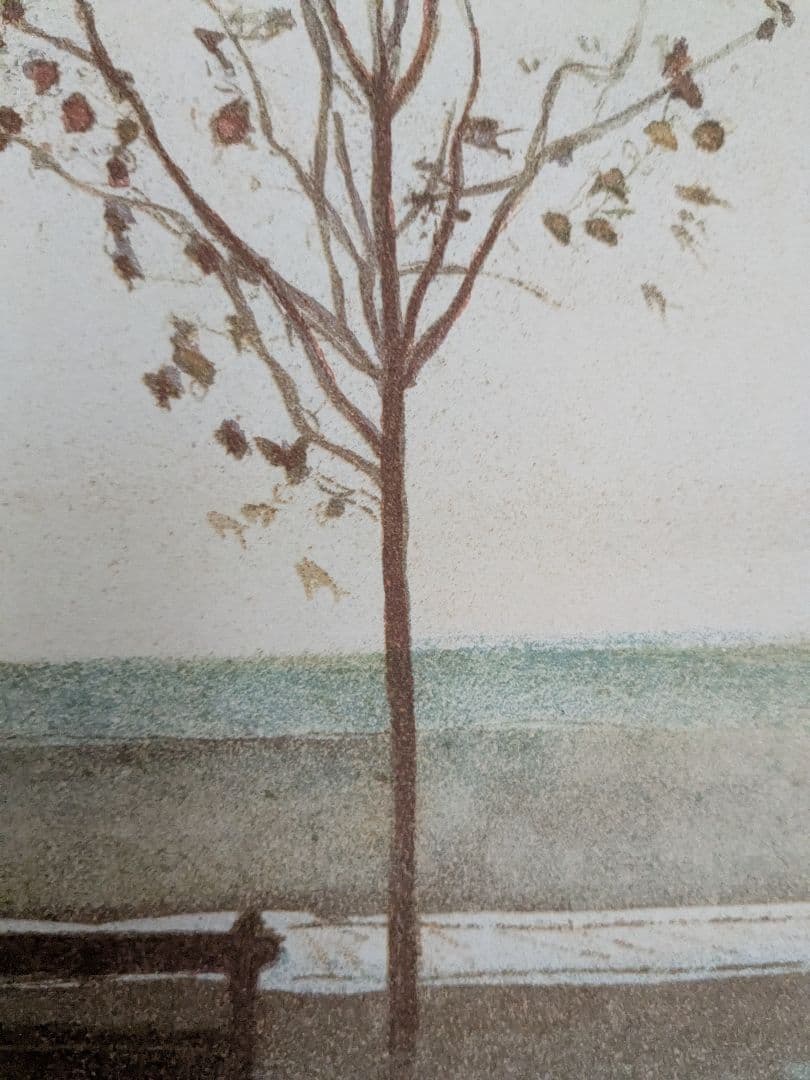 アート353 「浜辺(サンフランシスコ)」 チェコのリトグラフ(石版画)