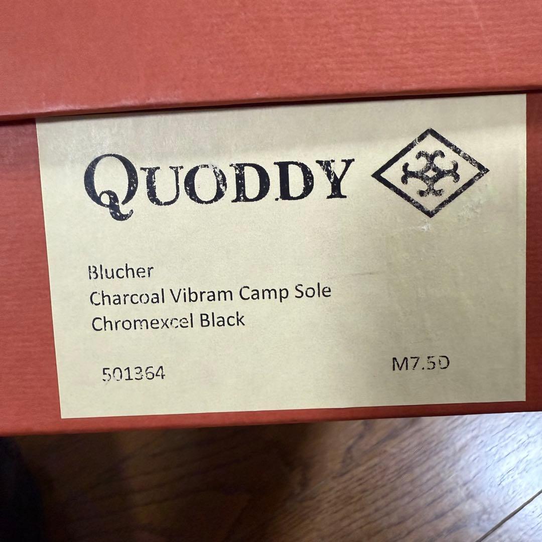 【極美品】QUODDY BLUCHER MOCCASIN クロムエクセル