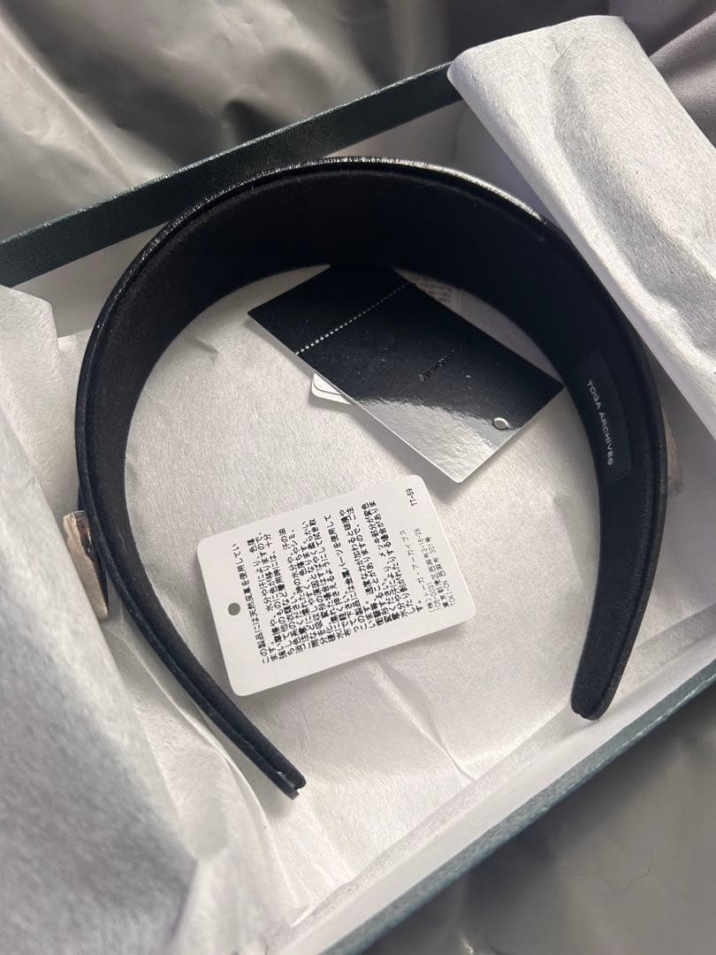 【TOGA TOO】Leather headband 2/レザーヘッドバンド2