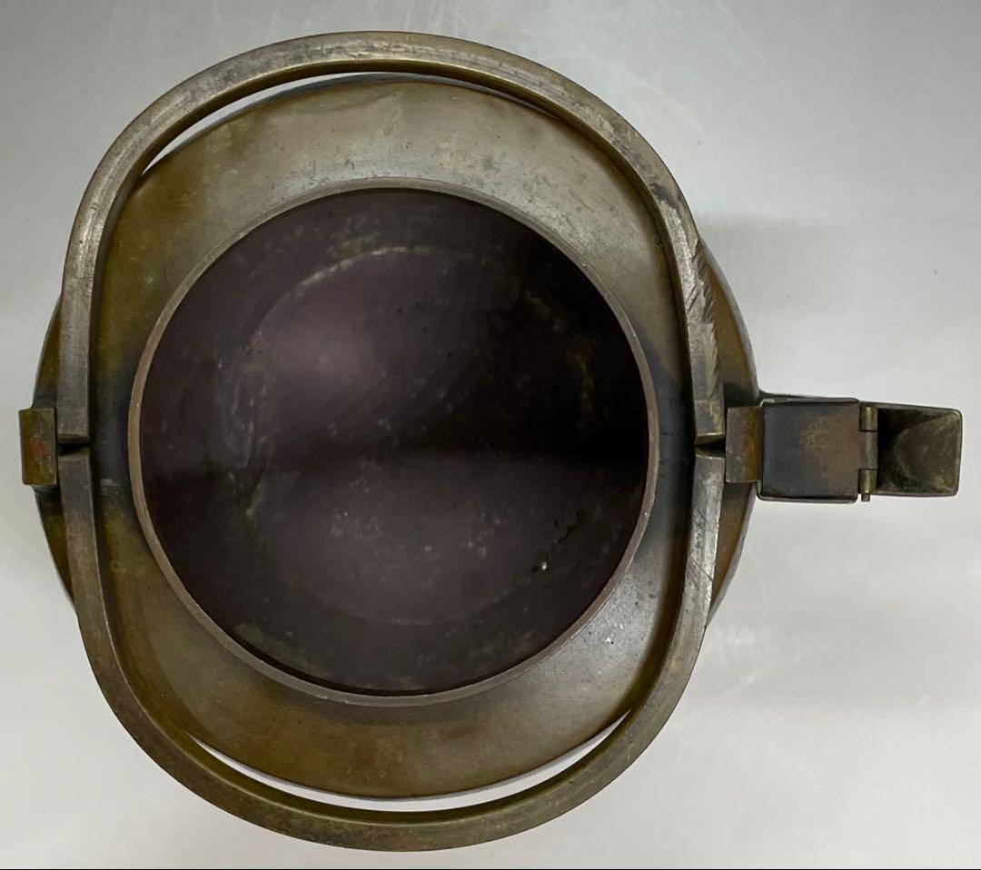 薬缶 注水 口蓋付 銅製 在銘 作家作品 やかん W079