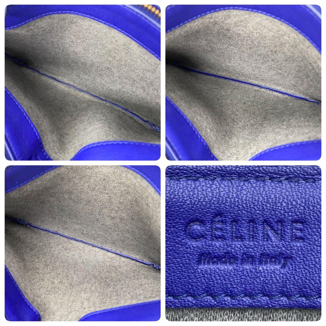 美品 CELINE セリーヌ トリオ レザー バッグ ショルダー フィービー期